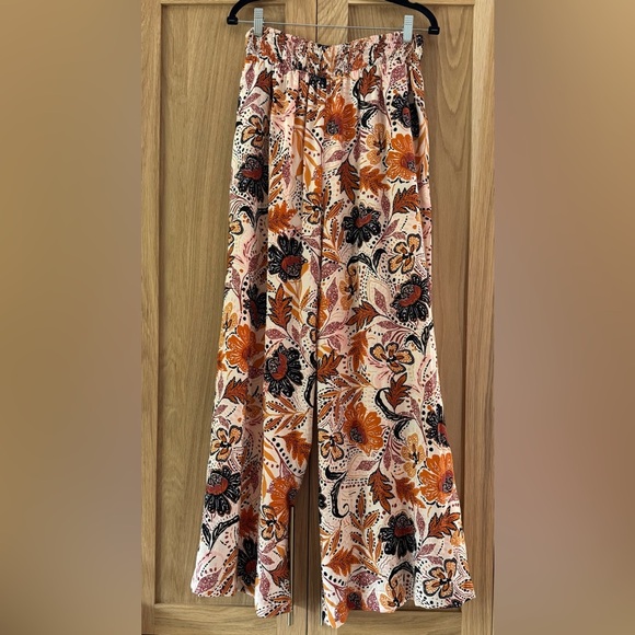 En Creme Orange Brown palazzo pants - Picture 2 of 4